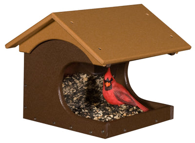 Bird FeederCOVESIDE COVERED BIRD SEED FEEDER - Large Post Mount 100% Recycled Polywoodbirdbird feederSaving Shepherd