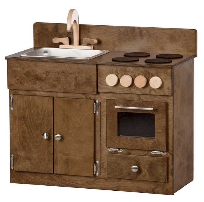 Emma and Oliver Children's Wooden Kitchen Set-Stove/Sink/Refrigerator for  Commercial or Home Use