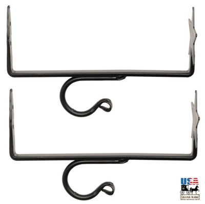 Wrought IronCURTAIN ROD & SHELF BRACKET SET - Hand Forged Wrought Iron with Country StarAmish Blacksmithcountry accentSaving Shepherd