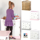 DELUXE DOLL CHANGING TABLE - Amish Handmade Furniture in 4 Finishes