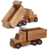 Wooden & Handcrafted ToysLarge DUMP TRUCK - Handmade Working Construction Wood ToychildrenchildrensSaving Shepherd
