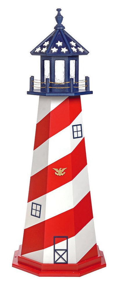 LighthousePATRIOTIC CAPE HATTERAS LIGHTHOUSE - Red White & Blue Working LightAmericaCape HatterasSaving Shepherd