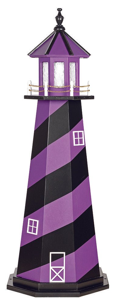 LighthouseFOOTBALL LIGHTHOUSE - Football Purple & Black Working LightBaltimoreCape Hatterasfootball5 FeetNo (Lighthouse with 25w gallery bulb)WoodSaving Shepherd