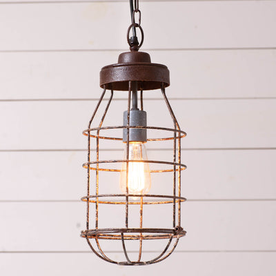 Irvin's CountryTinwareIndustrial Cage Light PendantPendant lightSaving Shepherd