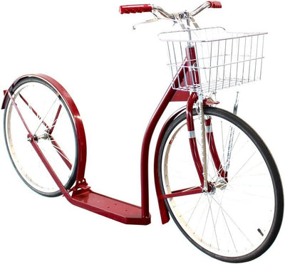 Kick Scooters24/24 DOUBLE "BIG WHEEL" AMISH SCOOTER - Adult Kick Bike in 4 Colors USAadultadult scooterAmishMaroonSaving Shepherd
