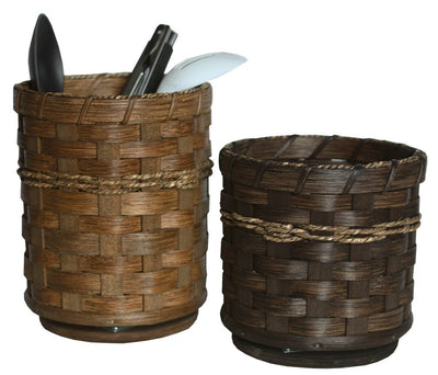 Desk OrganizerREVOLVING BASKET CADDY - Hand Woven Kitchen Desk Organizer in 2 Sizes & 13 Finishes USAAmishbasketSaving Shepherd