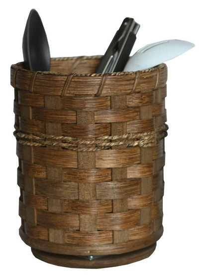 Desk OrganizerREVOLVING BASKET CADDY - Hand Woven Kitchen Desk Organizer in 2 Sizes & 13 Finishes USAAmishbasketSaving Shepherd