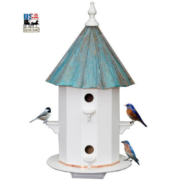 Birdhouse6 ROOM PATINA COPPER & VINYL BIRDHOUSE - Large 30