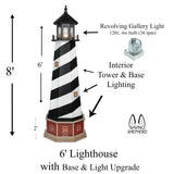 LighthouseOLD GLORY FLAG LIGHTHOUSE - Red White & Blue Stars & Stripes Working LightAmericalighthouseSaving Shepherd