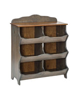 Cabinets & CupboardsSix (6) Hole Tall Storage Cubby Unit Organizer with ShelfSlate Gray with WalnutSaving Shepherd