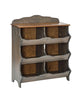 Cabinets & CupboardsSix (6) Hole Tall Storage Cubby Unit Organizer with ShelfSlate Gray with WalnutSaving Shepherd