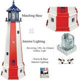 LighthouseOLD GLORY FLAG LIGHTHOUSE - Red White & Blue Stars & Stripes Working LightAmericalighthouseSaving Shepherd