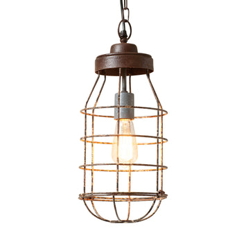 Irvin's CountryTinwareIndustrial Cage Light PendantPendant lightSaving Shepherd