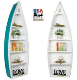 BookcasesBOAT BOOKSHELF - 4' & 6' Amish Handmade Rowboat in 5 ColorsBookcasebookcasesSaving Shepherd