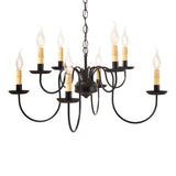 Country Lighting2 TIER 8 Arm CHANDELIER Handcrafted Iron Primitive Country Light USAcandelabracandleSaving Shepherd