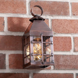 BARN OUTDOOR SMALL WALL LIGHT - Solid Antique Copper Lantern