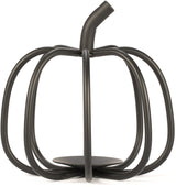 PUMPKIN CANDLE HOLDER - Solid Wrought Iron Metal Fall Decoration