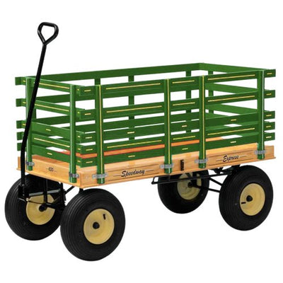 Wheelbarrows, Carts & WagonsEXTRA HIGH SIDE RAIL WAGON - 24" x 48" Garden Play CartAmishWheelsfun & gamesSaving Shepherd