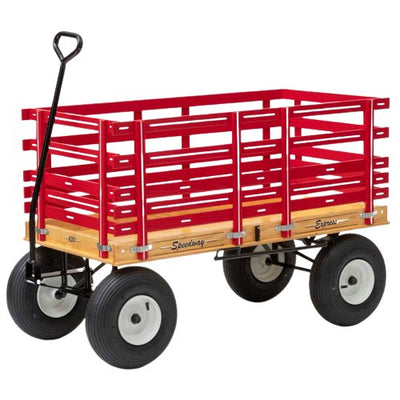 Wheelbarrows, Carts & WagonsEXTRA HIGH SIDE RAIL WAGON - 24" x 48" Garden Play CartAmishWheelsfun & gamesSaving Shepherd