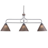 Country LightingBAR ISLAND LIGHT Large Wrought Iron & Punched Tin Fixture in Kettle BlackaccentbarSaving Shepherd