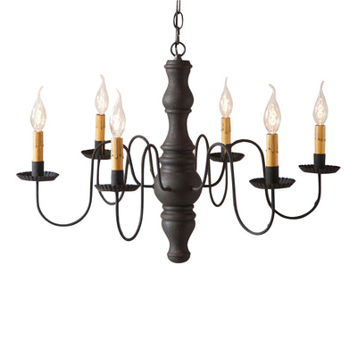 Chandeliers & Ceiling FixturesLARGE "GETTYSBURG" COLONIAL CHANDELIER - 6 Heavily Distressed Farmhouse Finishesceiling lightceiling light fixtureSaving Shepherd
