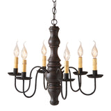 Chandeliers & Ceiling FixturesLARGE "GETTYSBURG" COLONIAL CHANDELIER - 6 Arm Light in 5 Textured Finishesceiling lightceiling light fixtureSaving Shepherd