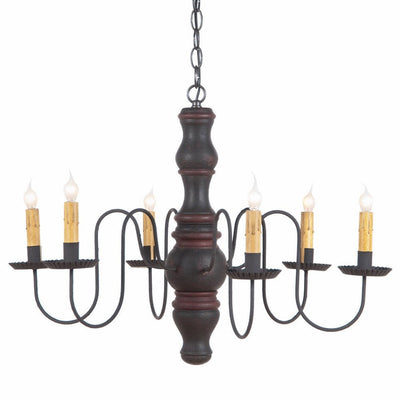 Country LightingPRIMITIVE WOODSPUN CHANDELIER Handcrafted 6 Arm Rustic Colonial Ceiling LightcandelabracandleSaving Shepherd