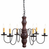 Country LightingPRIMITIVE WOODSPUN CHANDELIER Handcrafted 6 Arm Rustic Colonial Ceiling LightcandelabracandleSaving Shepherd