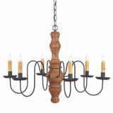 Country LightingPRIMITIVE WOODSPUN CHANDELIER Handcrafted 6 Arm Rustic Colonial Ceiling LightcandelabracandleSaving Shepherd