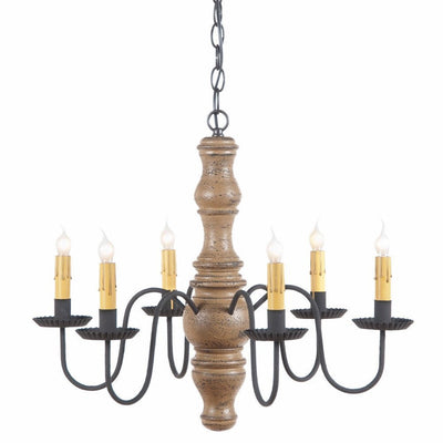 Country LightingWOOD & WROUGHT IRON CHANDELIER Handcrafted 6 Arm Candelabra Ceiling Light in 4 Finishesblackened tincandelabraSaving Shepherd