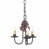 Country LightingWOOD and METAL CHANDELIER Primitive Colonial 3 Candle Candelabra USAcandelabracandleSaving Shepherd