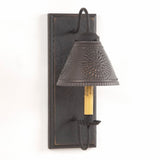 Country LightingWOOD WROUGHT IRON & PUNCHED TIN "CRESTWOOD" WALL SCONCE LIGHTcandelabracandleSaving Shepherd