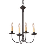 Chandeliers & Ceiling Fixtures4 Arm GRANDVIEW CHANDELIER - Textured Black Candelabra USA HandcraftedcandelabrachandelierSaving Shepherd