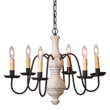 Chandeliers & Ceiling Fixtures"CHESTERFIELD" CHANDELIER - 6 Arm Woodspun Fixture in 5 Textured Finishesceiling lightChandelierSaving Shepherd