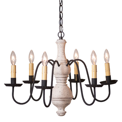 Chandeliers & Ceiling Fixtures"CHESTERFIELD" CHANDELIER - 6 Arm Woodspun Fixture in 5 Textured Finishesceiling lightChandelierSaving Shepherd