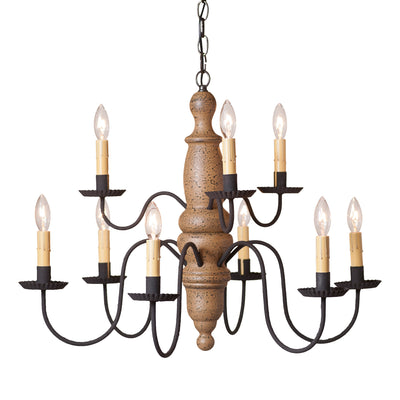 Chandeliers & Ceiling Fixtures2 Tier "FAIRFIELD" CHANDELIER - 9 Arm Fixture in 5 Textured Finishesceiling lightChandelierSaving Shepherd