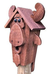 BirdhouseRUSTIC MOOSE BIRDHOUSE - Amish Handmade Mushroom Wood Housebirdbird houseSaving Shepherd