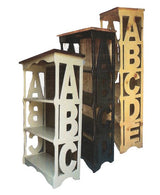 ABC ALPHABET BOOKCASE - Amish Handcrafted Childrens Furniture