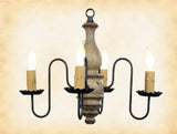 Country Lighting"ABIGAIL" WOOD CHANDELIER - Handmade 4 Candle Colonial Light in 27 FinishescandelabracandleSaving Shepherd