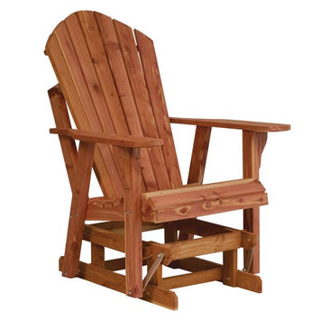 ChairsADIRONDACK GLIDER CHAIR - Amish Red Cedar Outdoor ArmchairAdirondackchairSaving Shepherd