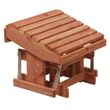 ChairsADIRONDACK GLIDING OTTOMAN - Amish Red Cedar Outdoor FootstoolchairchairsSaving Shepherd