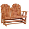 ChairsADIRONDACK GLIDER LOVESEAT - Red Cedar Outdoor Love Seat BenchbenchchairSaving Shepherd
