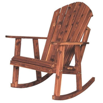 ChairsADIRONDACK ROCKING CHAIR - Amish Red Cedar Outdoor Armchair RockerAdirondackchairSaving Shepherd