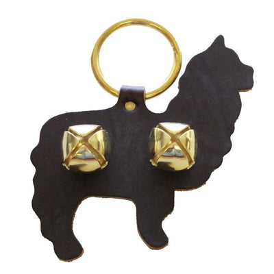 Door ChimeALPACA DOOR CHIME - HANDCUT LEATHER with SLEIGH BELLS - Amish Handmade in USAbellsCatSaving Shepherd