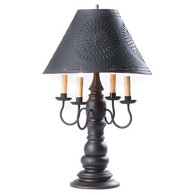 Country LightingLarge Bradford Table Lamp with Punched Tin Shade in 5 Distressed FinisheslamplightSaving Shepherd