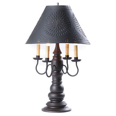 Country LightingLarge Bradford Table Lamp with Punched Tin Shade in 5 Distressed FinisheslamplightSaving Shepherd