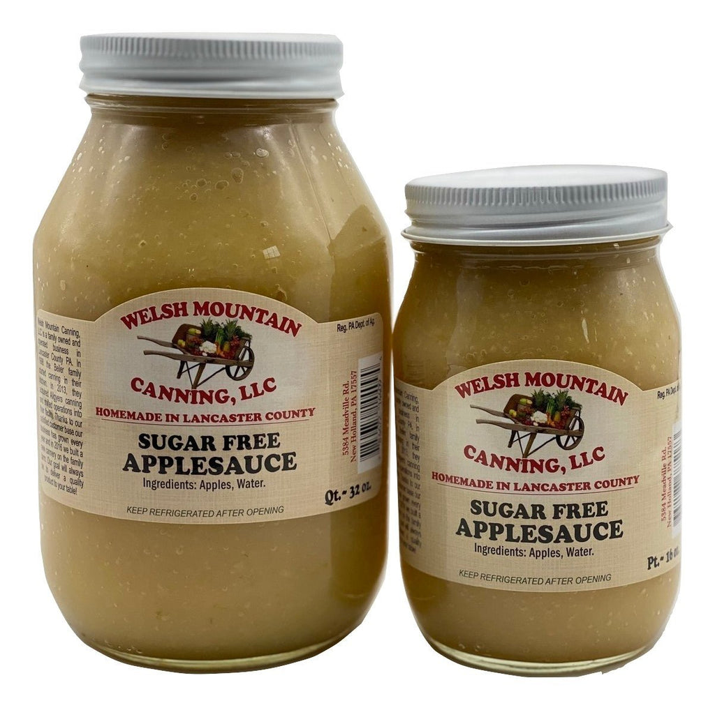 Applesauce SUGAR FREE 16oz Pint & 32oz Quart Jars Homemade Saving