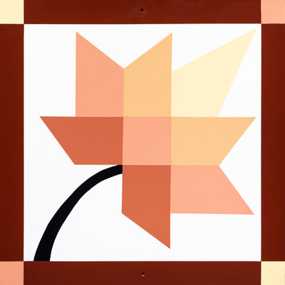 AUTUMN SPLENDOR BARN QUILT - Hand Painted "Pumpkin Latte" Leaf