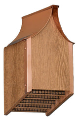 Bat HouseCOPPER ROOF BAT HOUSE - Backyard Mosquito Control in White & Cedar Finishbackyard batsbatSaving Shepherd