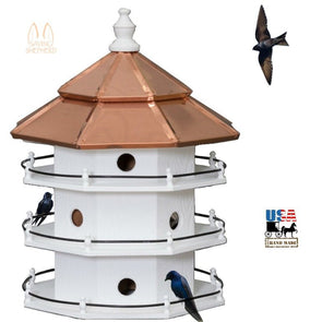 Birdhouse12 ROOM PURPLE MARTIN BIRDHOUSE - Large 3 Story Copper Roof Bird Housebirdbird houseSaving Shepherd